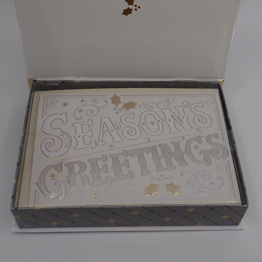 Season’s Greetings Holiday Cards 12 Ct - New - Picture 2 of 3